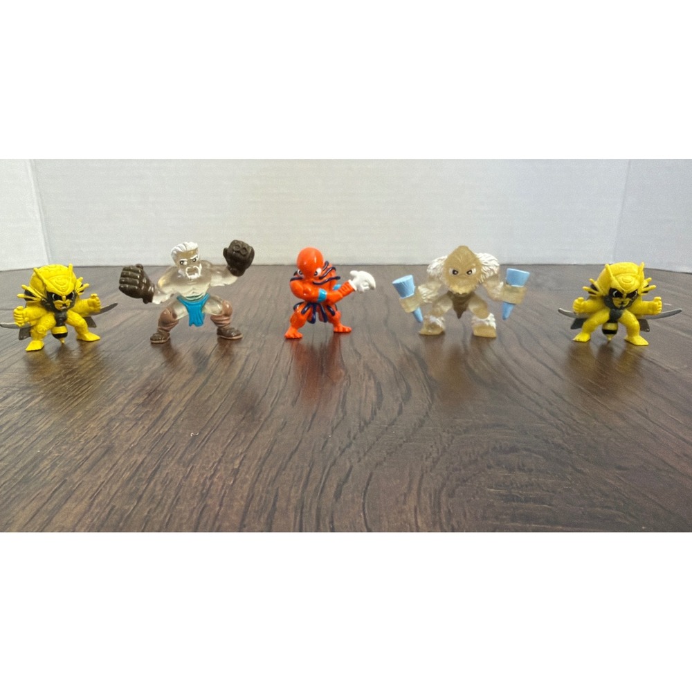 Vintage Moose Fistful Toys Battle Mini Figures Monster Lot‎ 5pc Y2K